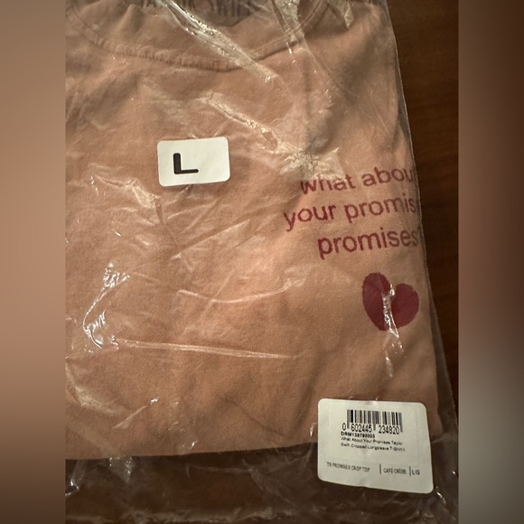 Taylor swift red what about your promises long sleeve brand new - Picture 3 of 3